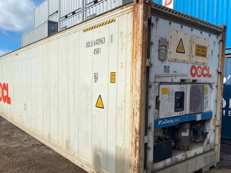 Used 40 High Cube Refrigerated Shipping Container Sale